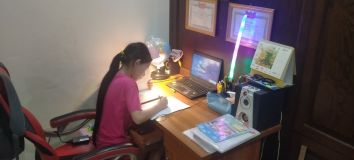 Góc học tập của HS lớp 5A6