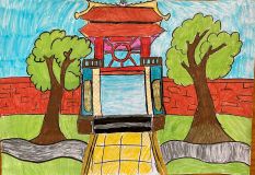 Cuộc thi vẽ tranh "Hà Nội trong em" của các em HS lớp 4