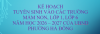 Kế hoạch tuyển sinh vào các trường mầm non, lớp 1, lớp 6 năm học 2026 - 2027 của UBND phường Hà Đông