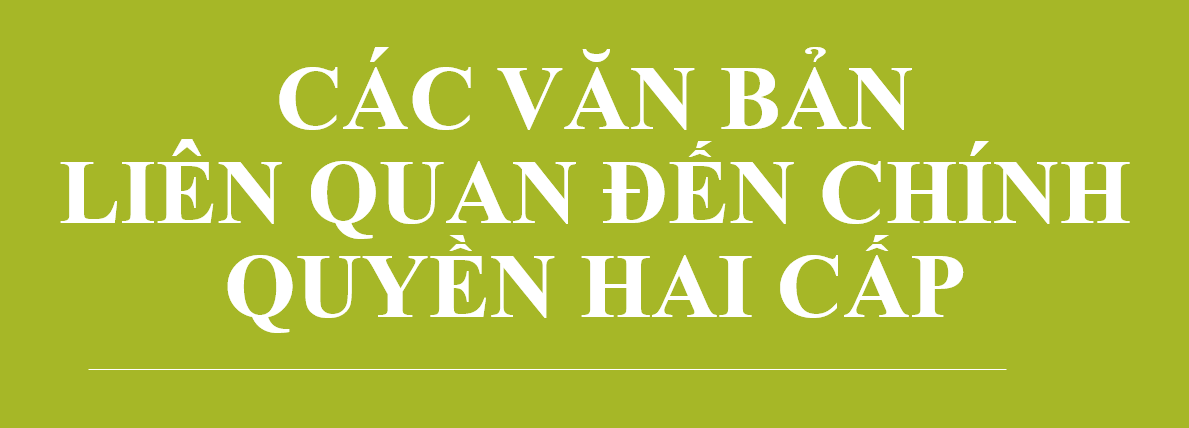 vbqppl chính quyền hai cấp